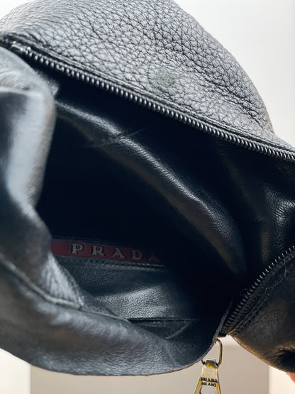 Prada 2000s Knee-High Pointed-Toe Buckle Heel Boots