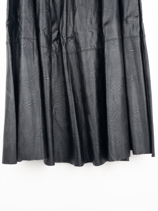 Maison Margiela MM6 Pleated Faux Leather Maxi Skirt – photo 11