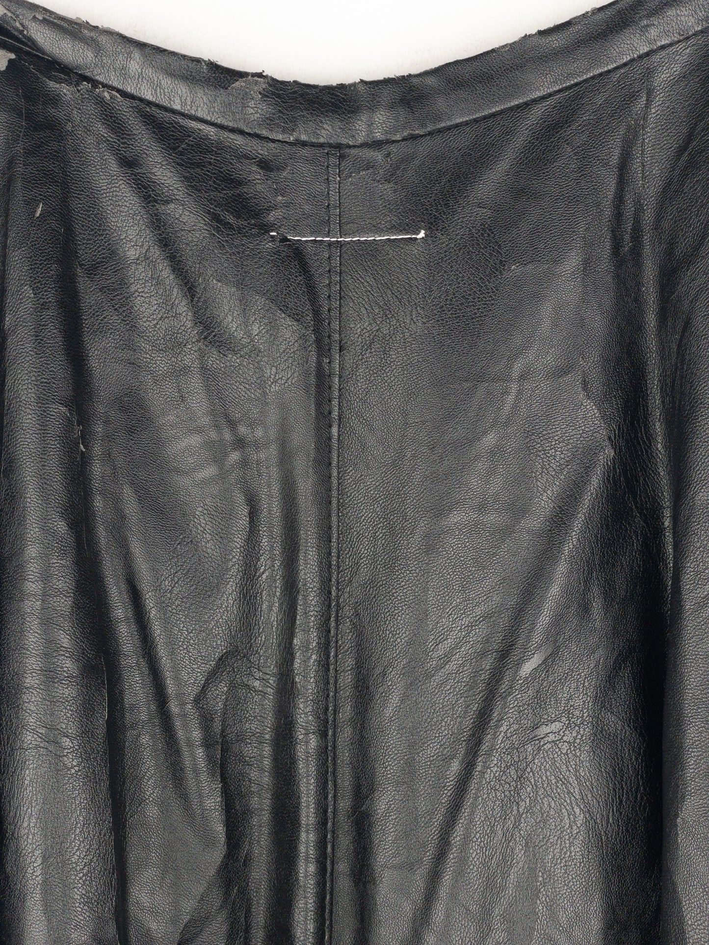 Maison Margiela MM6 Pleated Faux Leather Maxi Skirt
