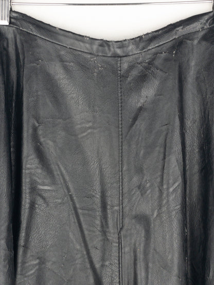 Maison Margiela MM6 Pleated Faux Leather Maxi Skirt