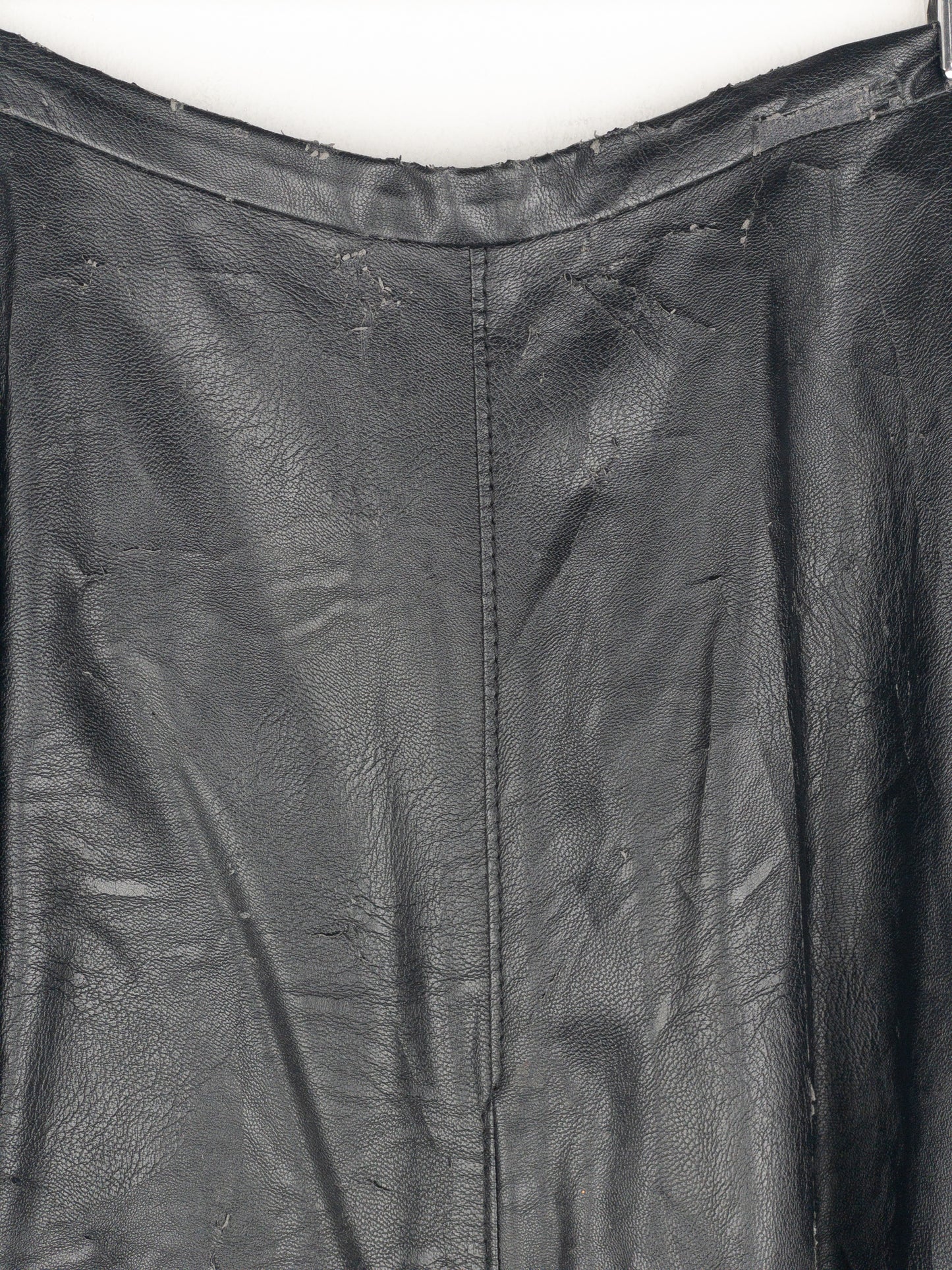 Maison Margiela MM6 Pleated Faux Leather Maxi Skirt
