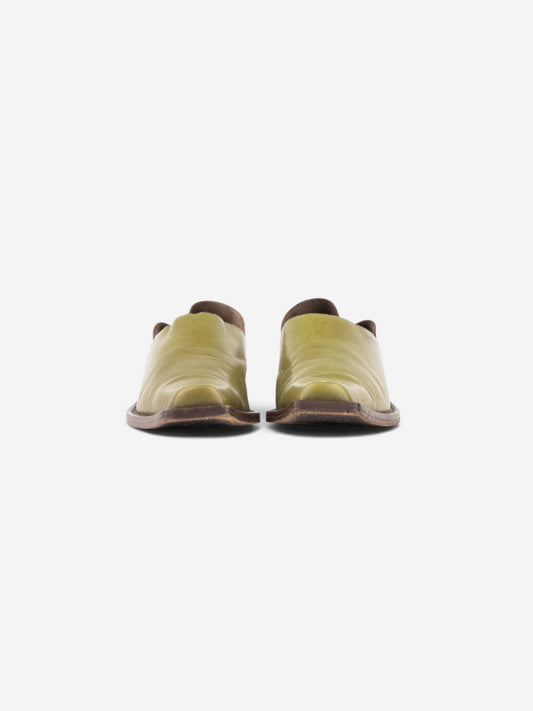 Miu Miu 2000s Square Toe Western Loafer Mules – back view