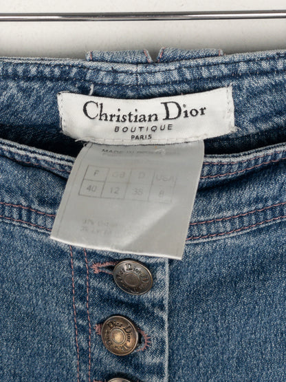 Dior by Galliano SS03 Flared Boot Cut Bondage Denim Jeans