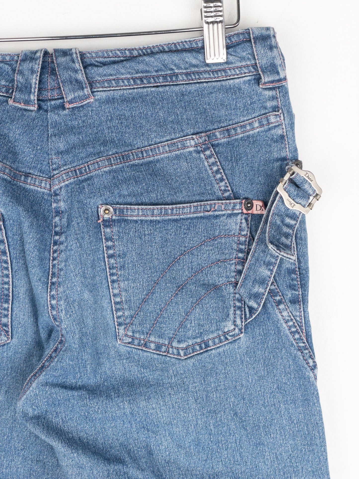 Dior by Galliano SS03 Flared Boot Cut Bondage Denim Jeans
