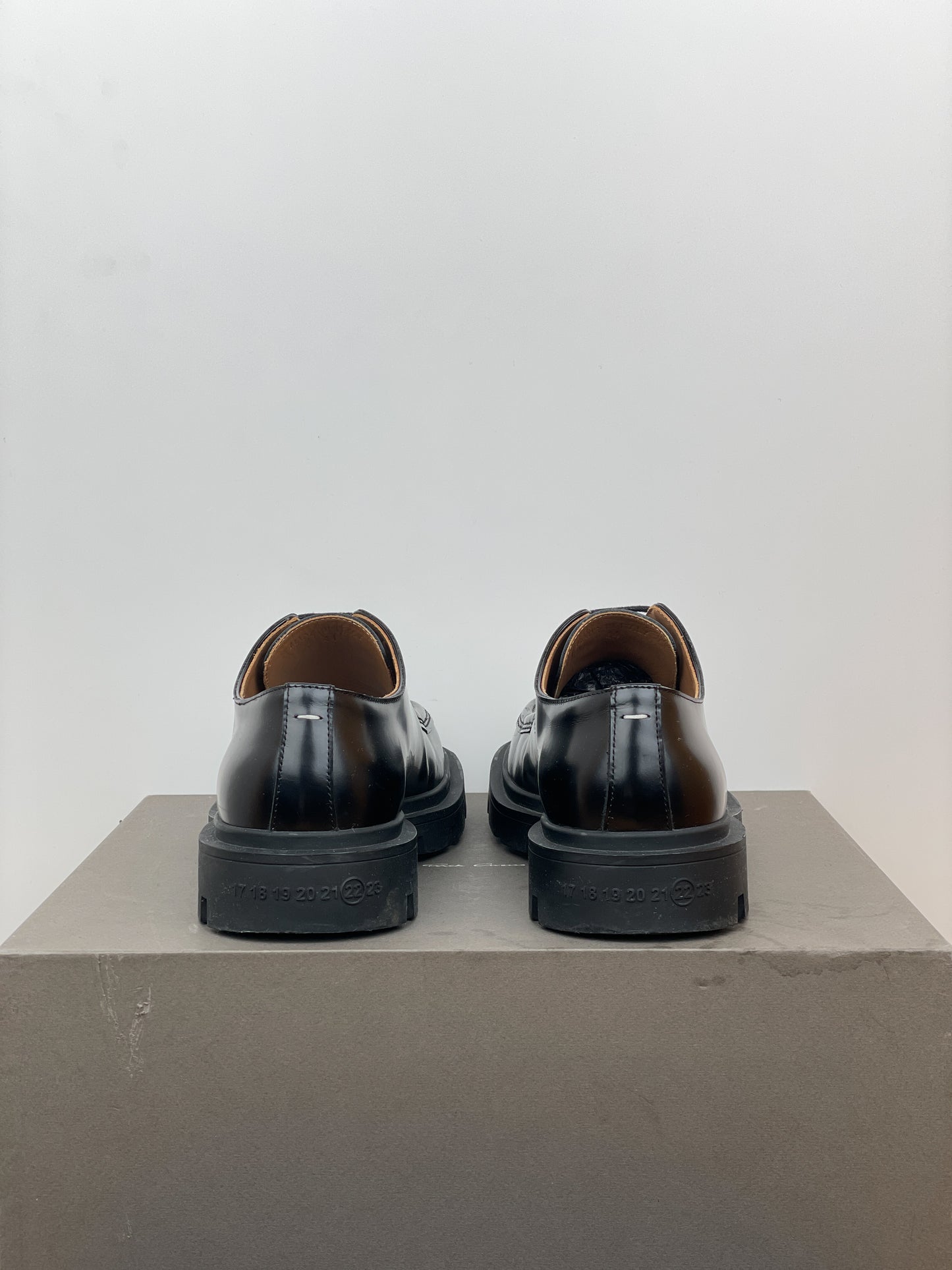 Maison Margiela Square Toe Lugsole Ivy Derby Shoes
