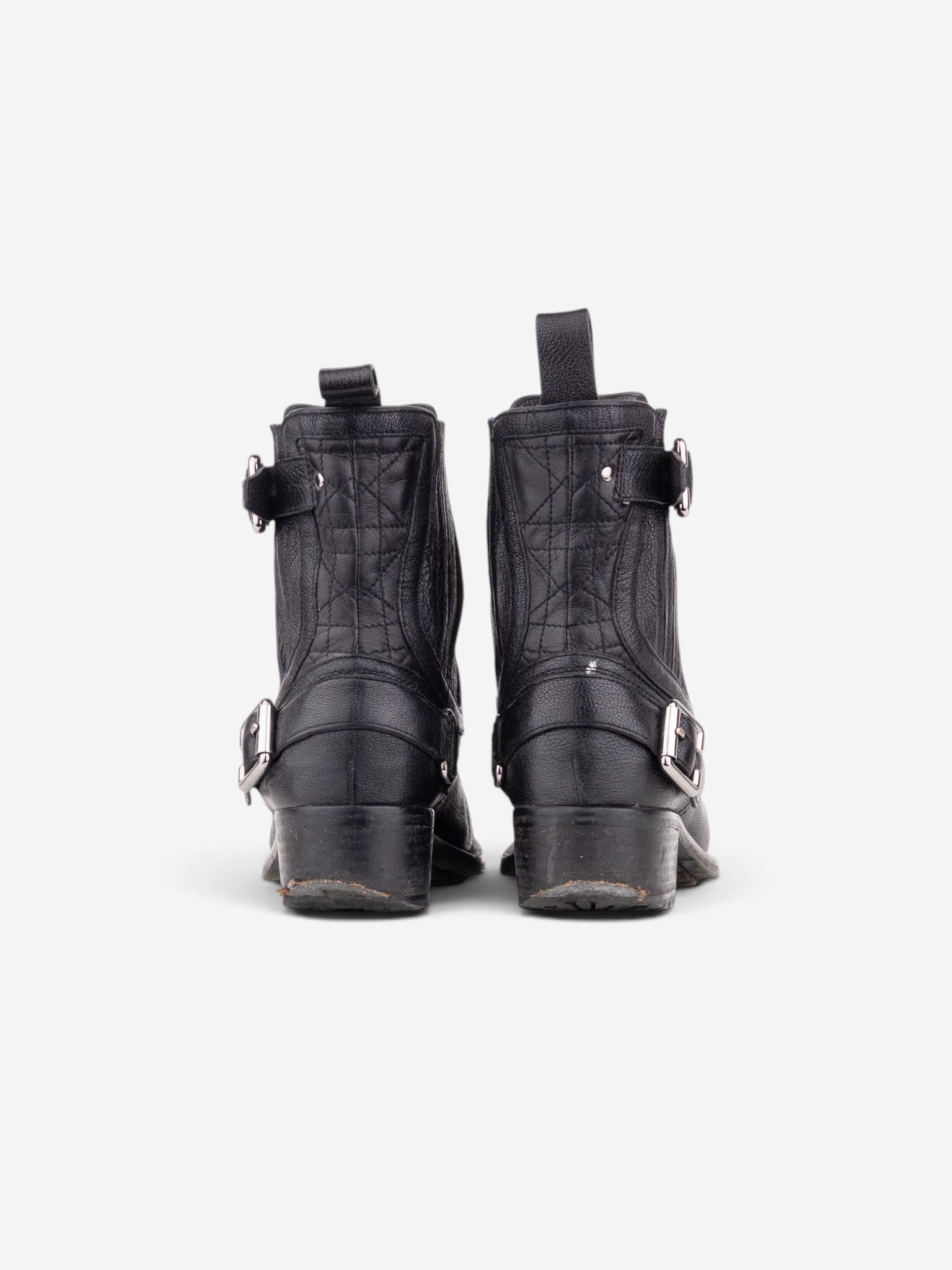 Dior by Galliano 2000s Biker Moto Ankle Boots – side view