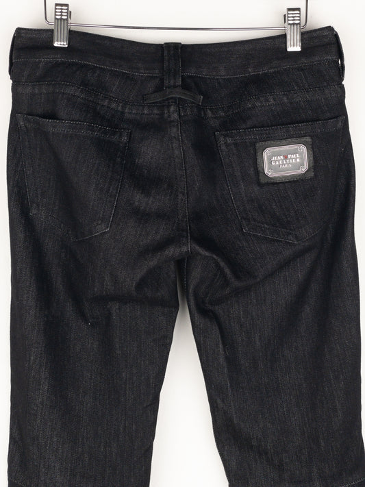Jean Paul Gaultier 2000s Lace Bondage Denim Biker Jeans – photo 5