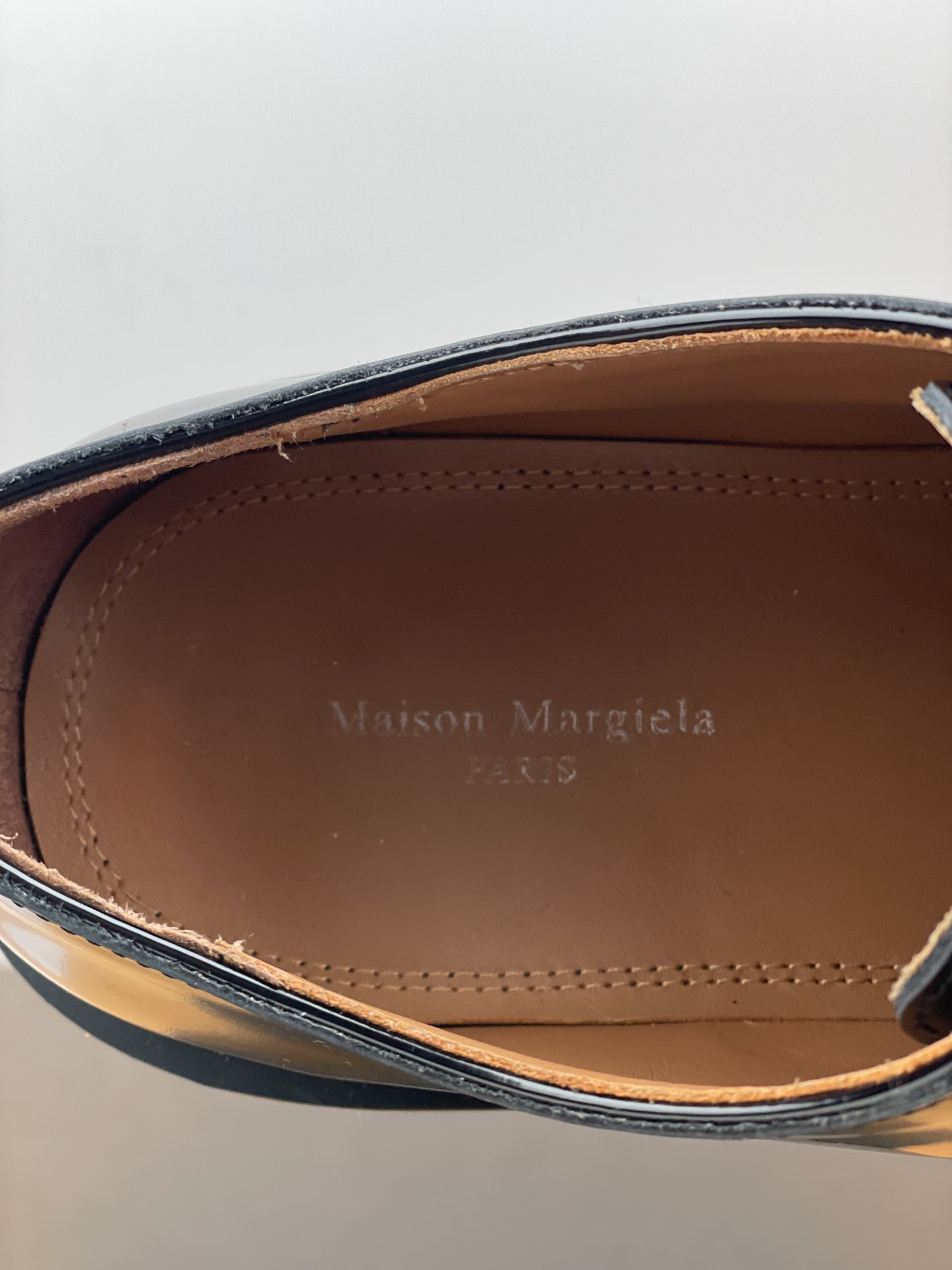 Maison Margiela Square Toe Lugsole Ivy Derby Shoes