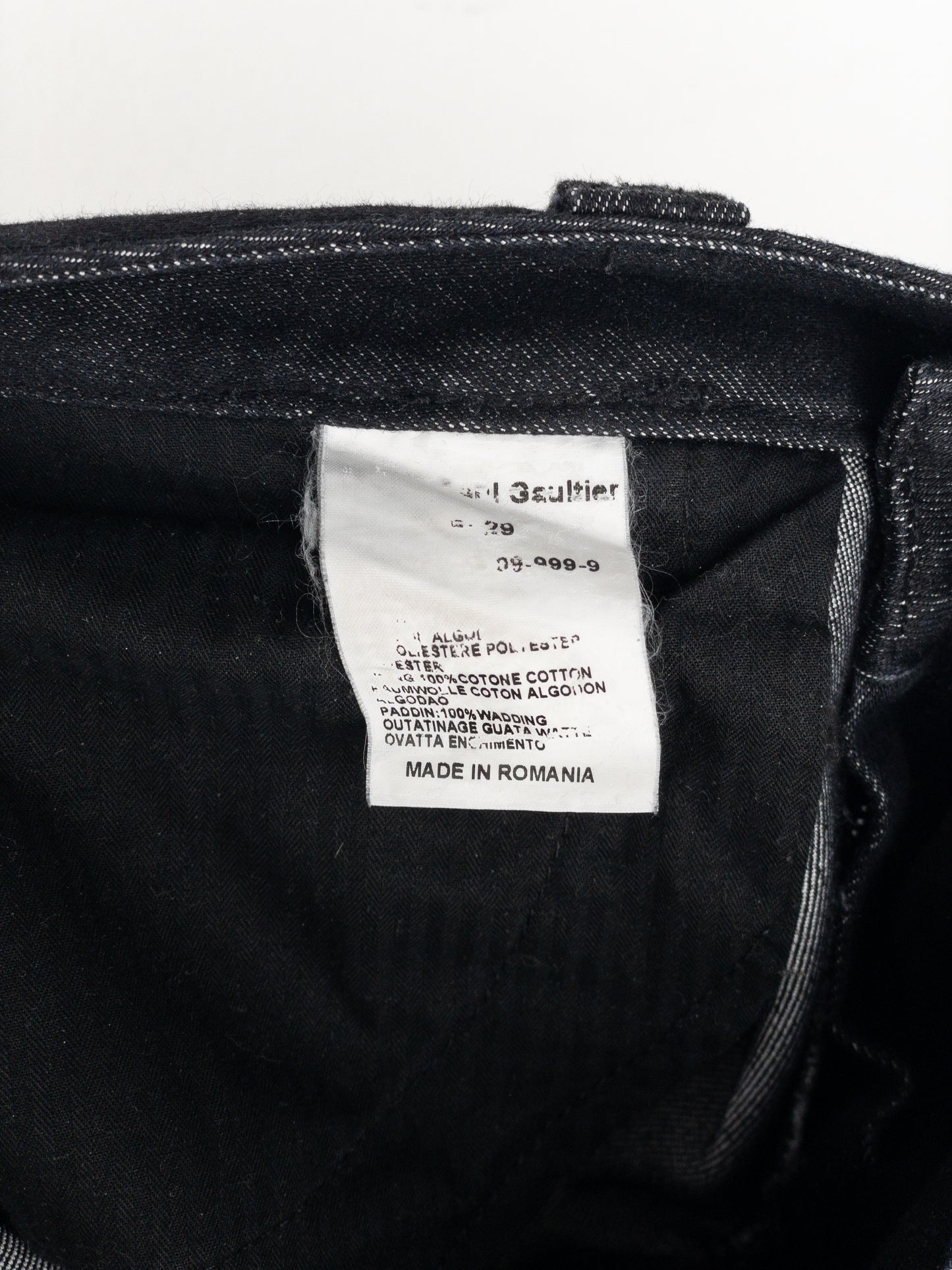 Jean Paul Gaultier 2000s Lace Bondage Denim Biker Jeans