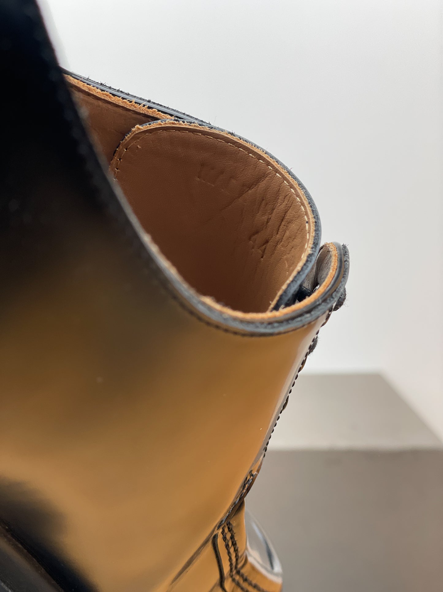 Maison Margiela Square Toe Lugsole Ivy Derby Shoes