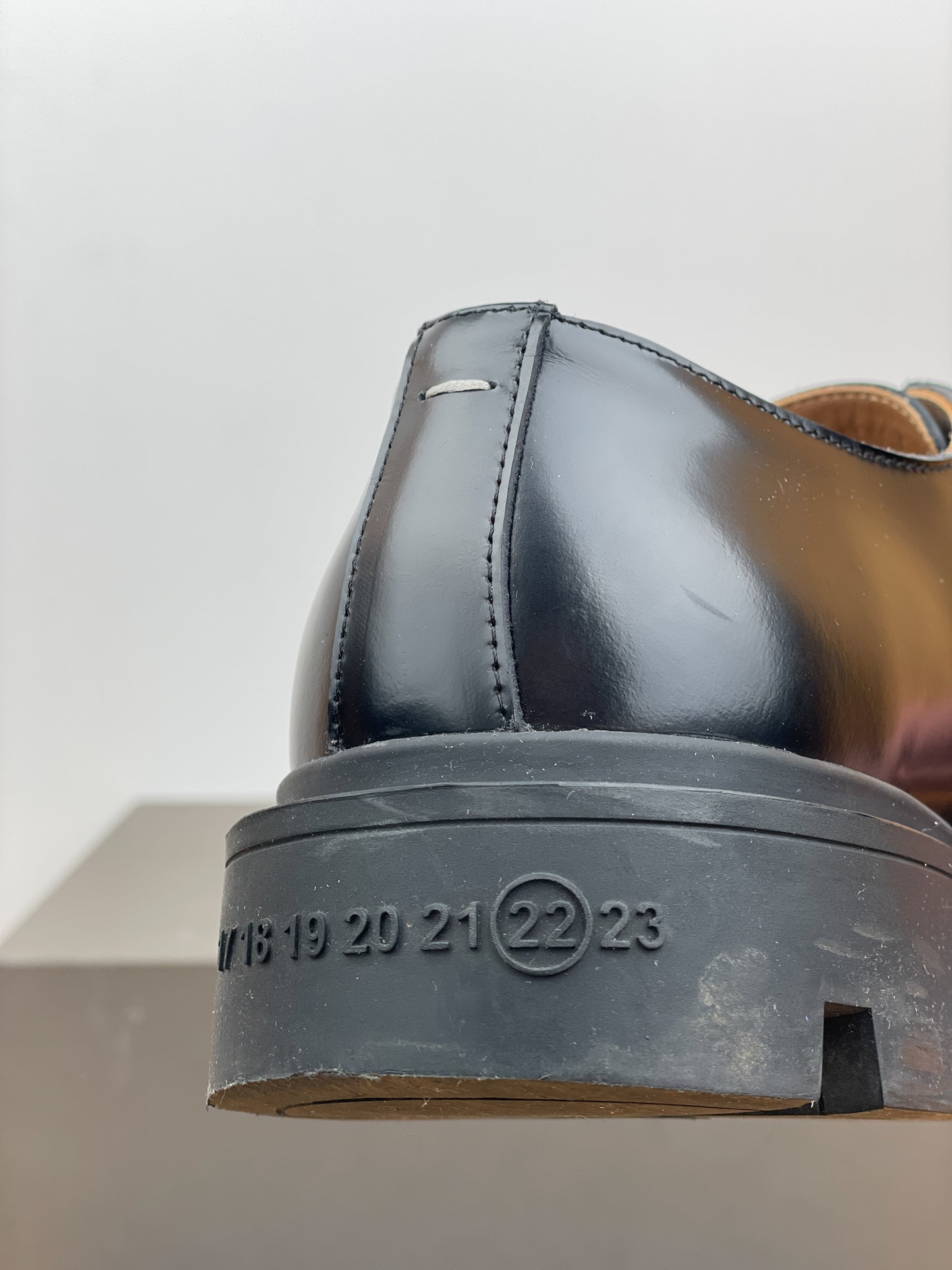 Maison Margiela Square Toe Lugsole Ivy Derby Shoes