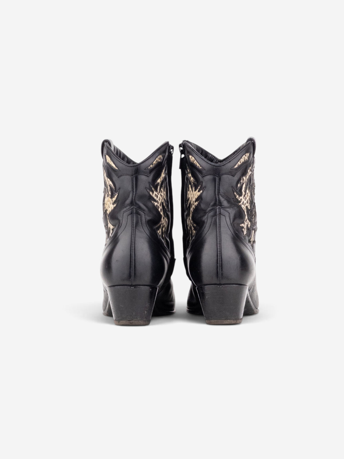 Saint Laurent by Anthony Vaccarello SS17 Python Western Cowboy Ankle Boots – side view