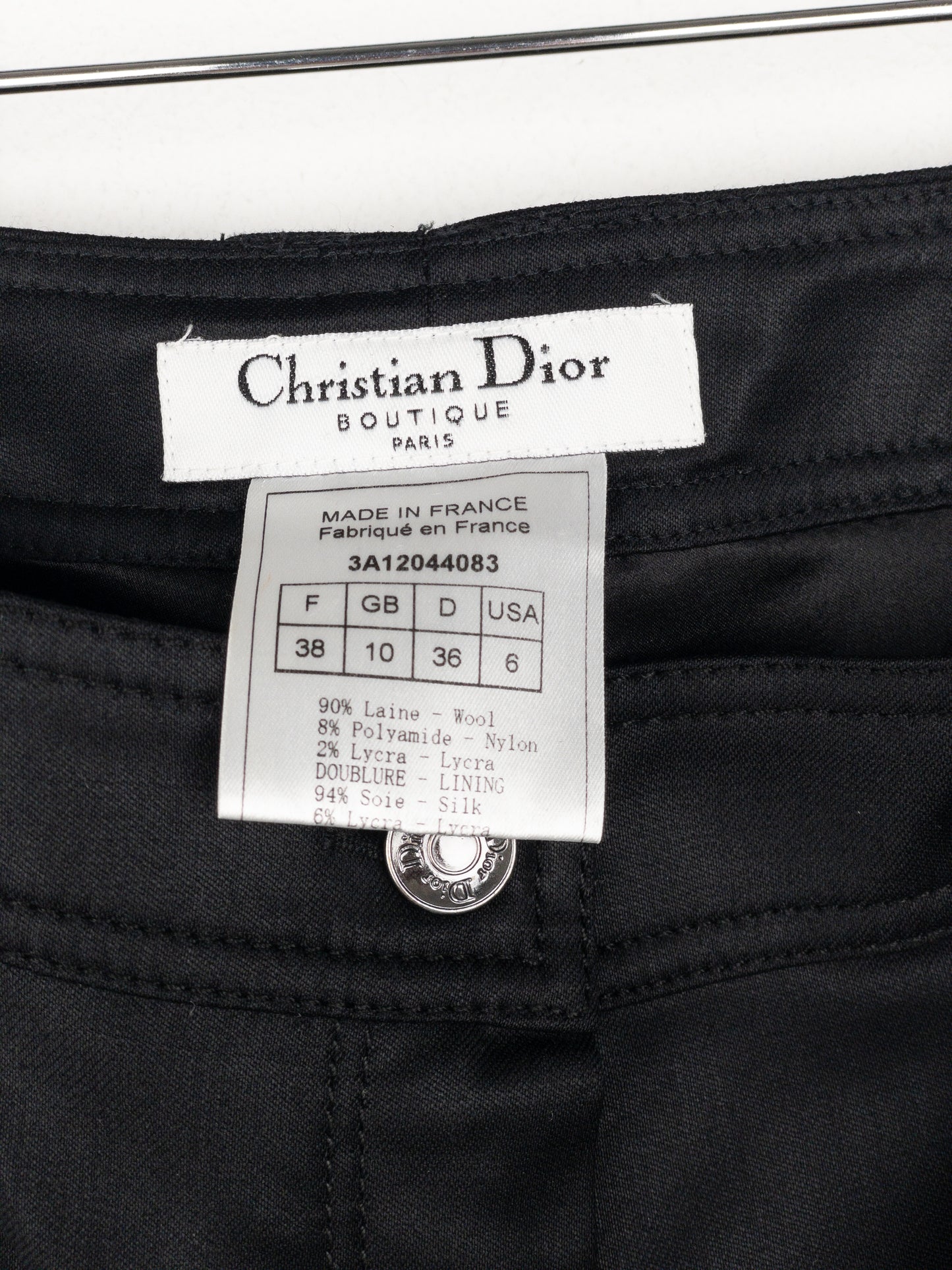 Dior by Galliano SS03 Coated Bootcut Bondage Biker Pants