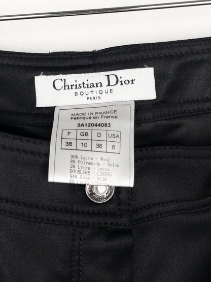 Dior by Galliano SS03 Coated Bootcut Bondage Biker Pants