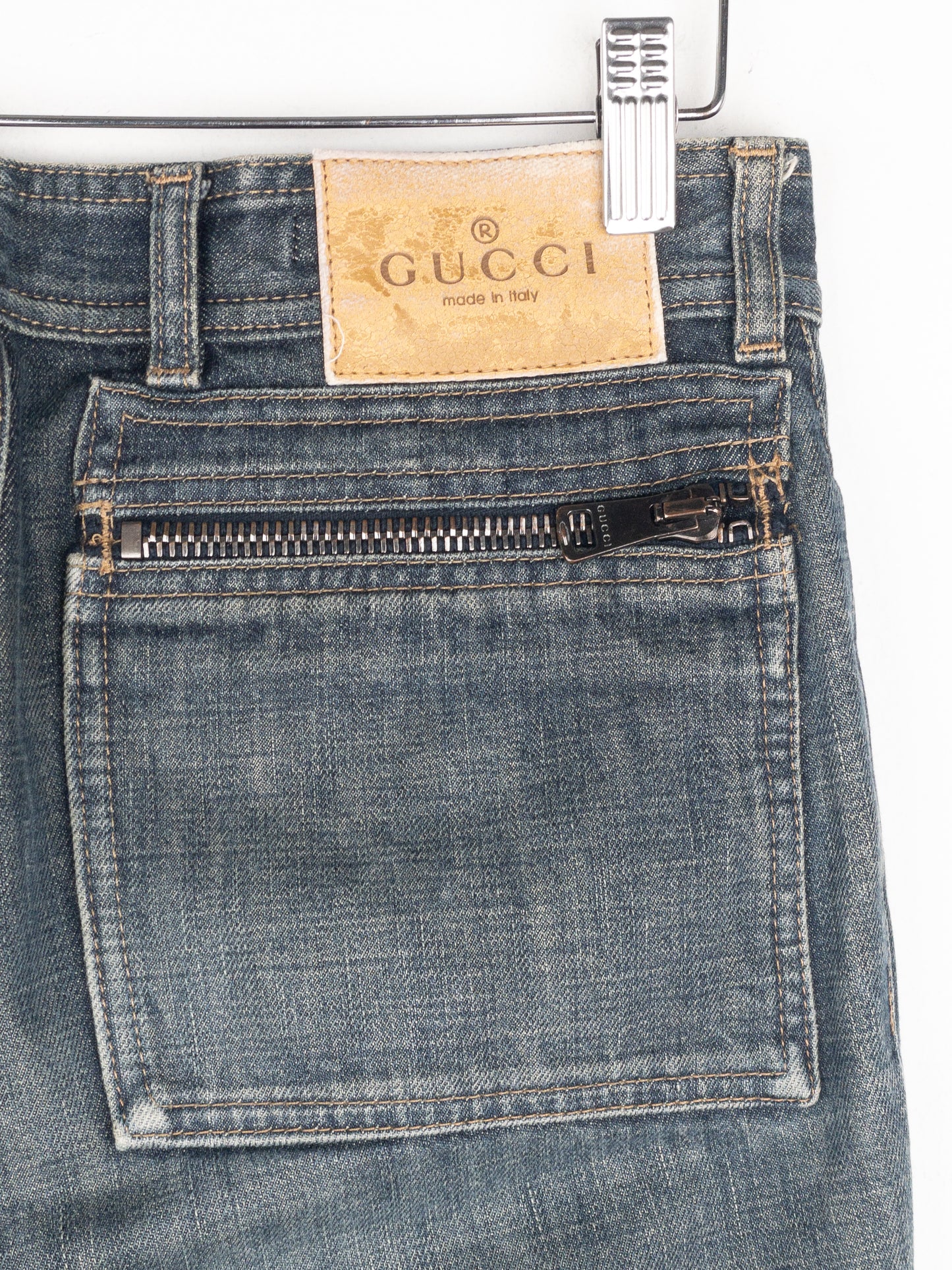 Gucci by Tom Ford SS02 Flared Sanded Bootcut Denim Jeans