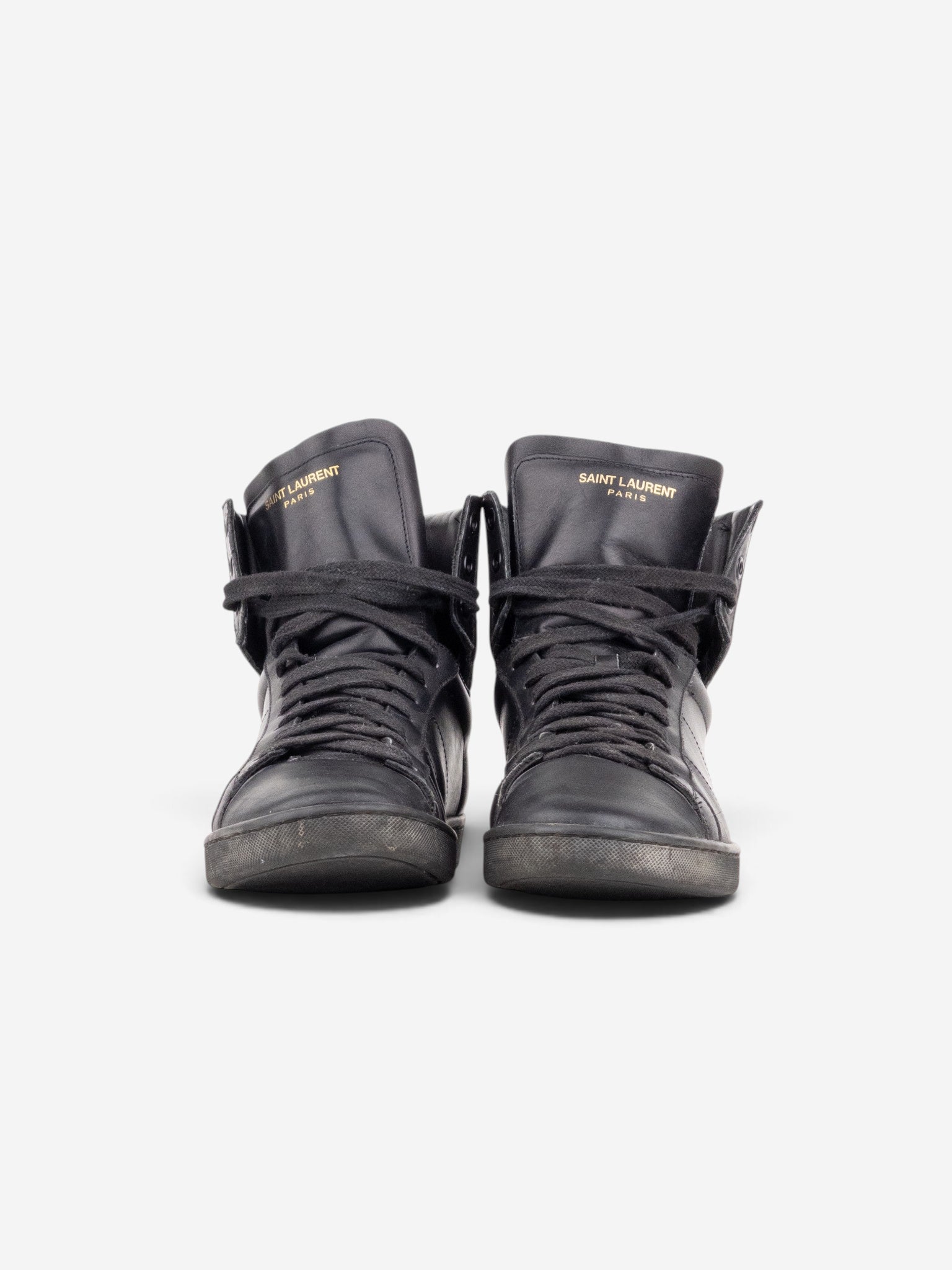 Saint Laurent by Hedi Slimane 2010s High-Top Sneakers – back view