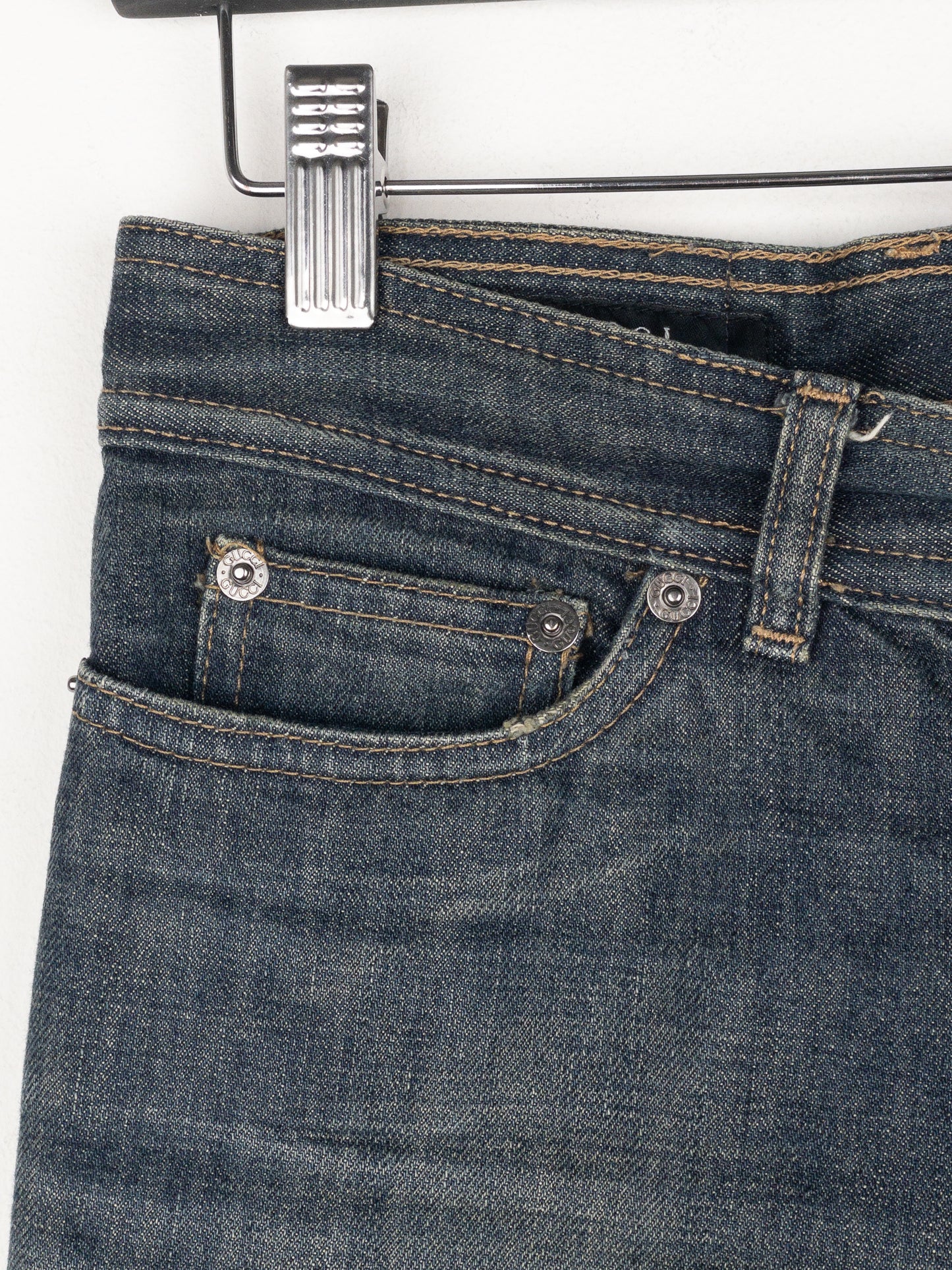 Gucci by Tom Ford SS02 Flared Sanded Bootcut Denim Jeans