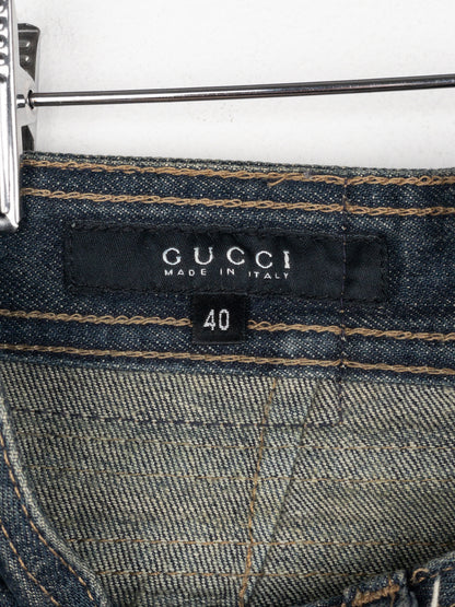 Gucci by Tom Ford SS02 Flared Sanded Bootcut Denim Jeans
