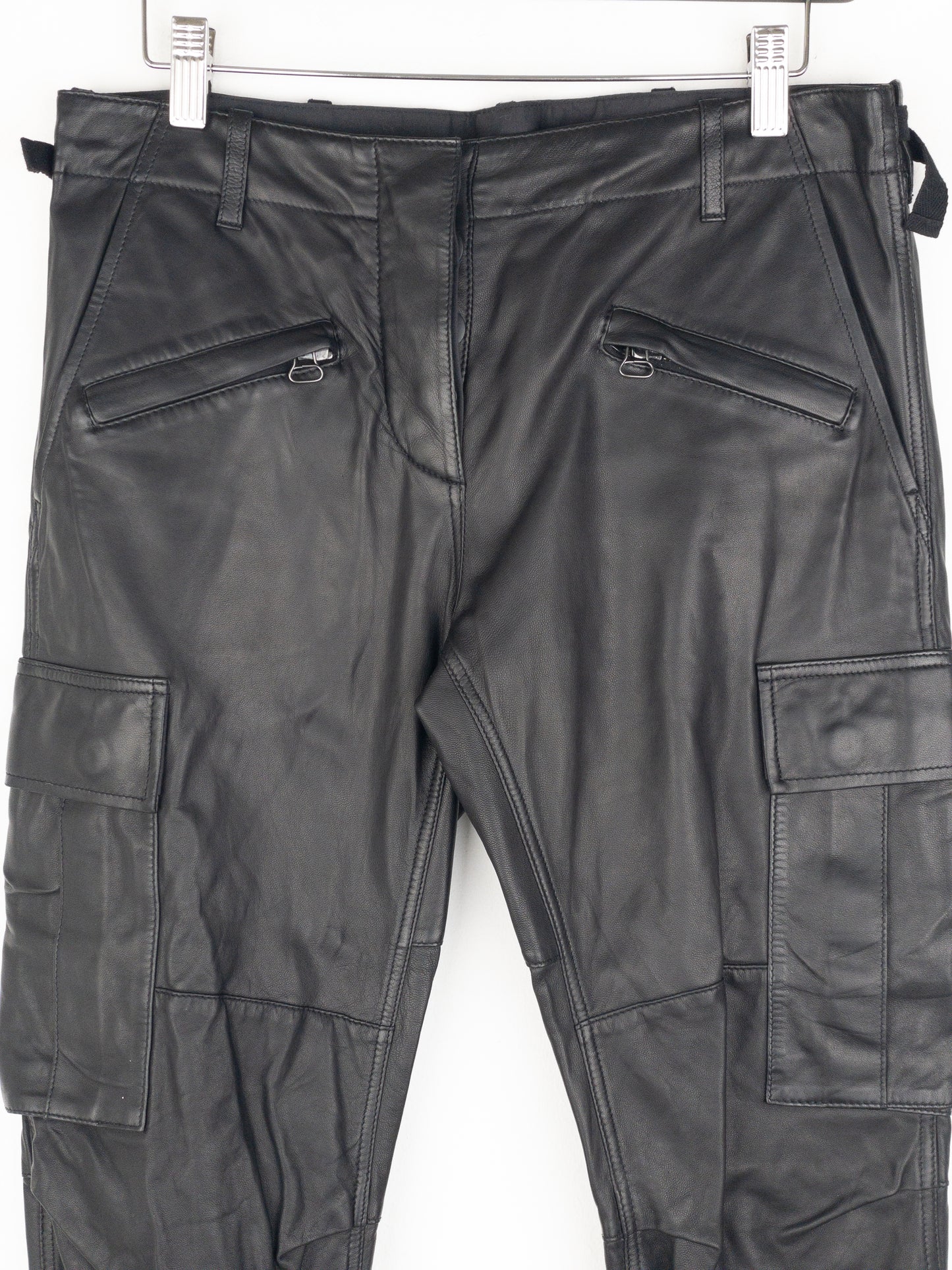Balmain by Decarnin SS10 Leather Cargo Biker Pants