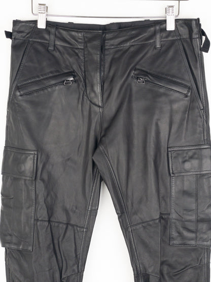 Balmain by Decarnin SS10 Leather Cargo Biker Pants