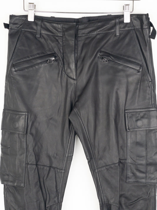 Balmain by Decarnin SS10 Leather Cargo Biker Pants – photo 3