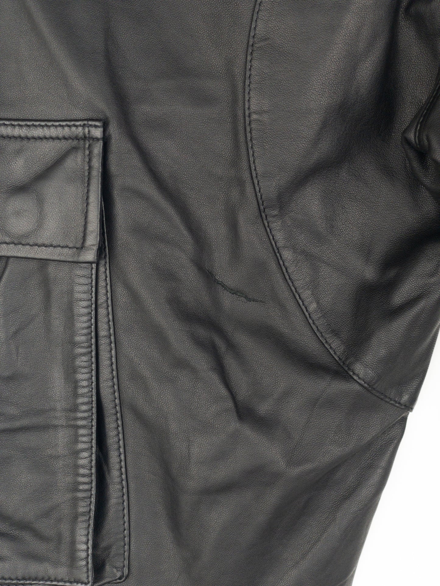 Balmain by Decarnin SS10 Leather Cargo Biker Pants