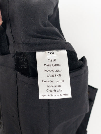 Balmain by Decarnin SS10 Leather Cargo Biker Pants