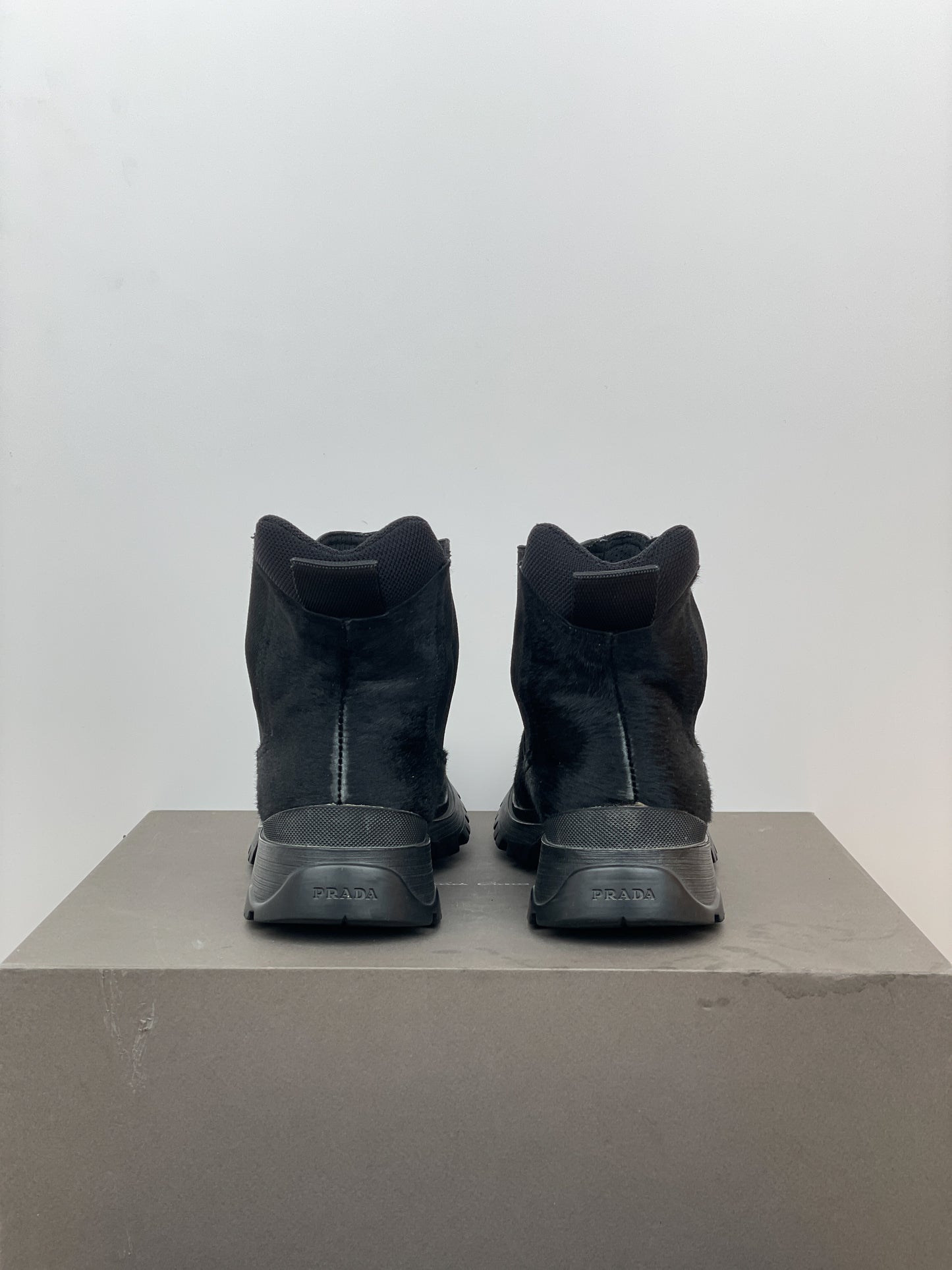 Prada AW99 Brixxen Pony Hair Chelsea Boots