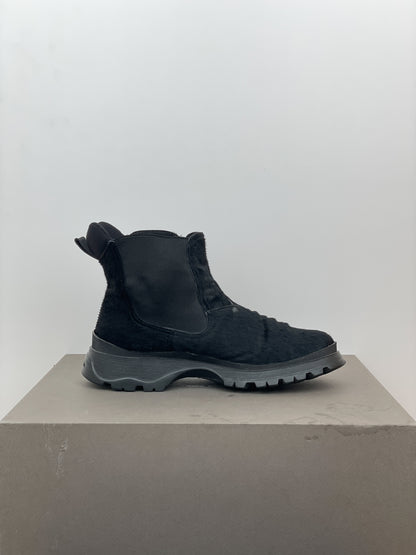 Prada AW99 Brixxen Pony Hair Chelsea Boots
