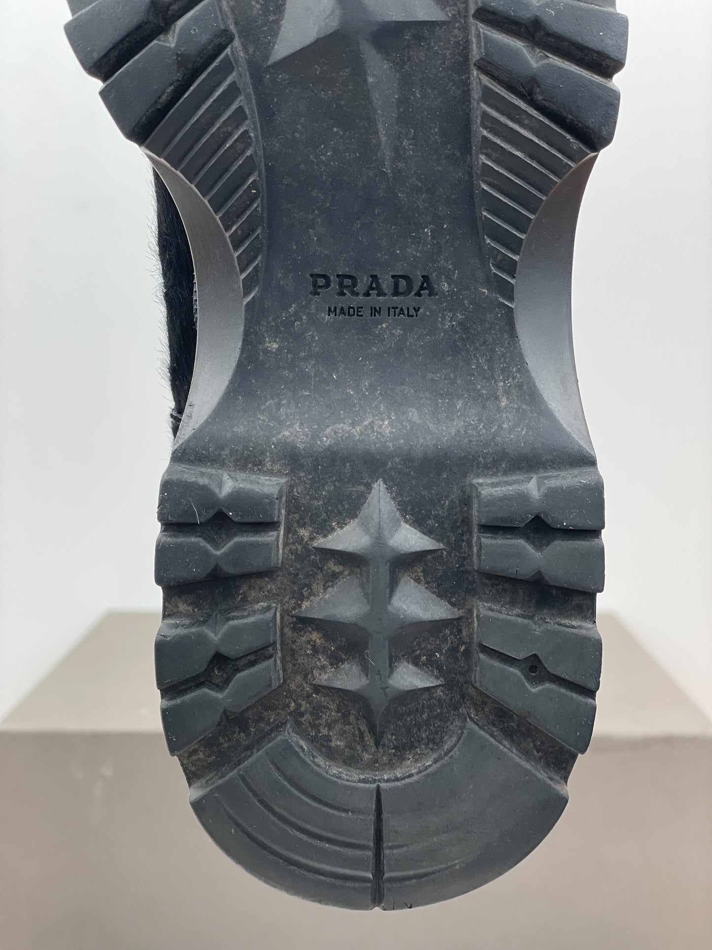 Prada AW99 Brixxen Pony Hair Chelsea Boots