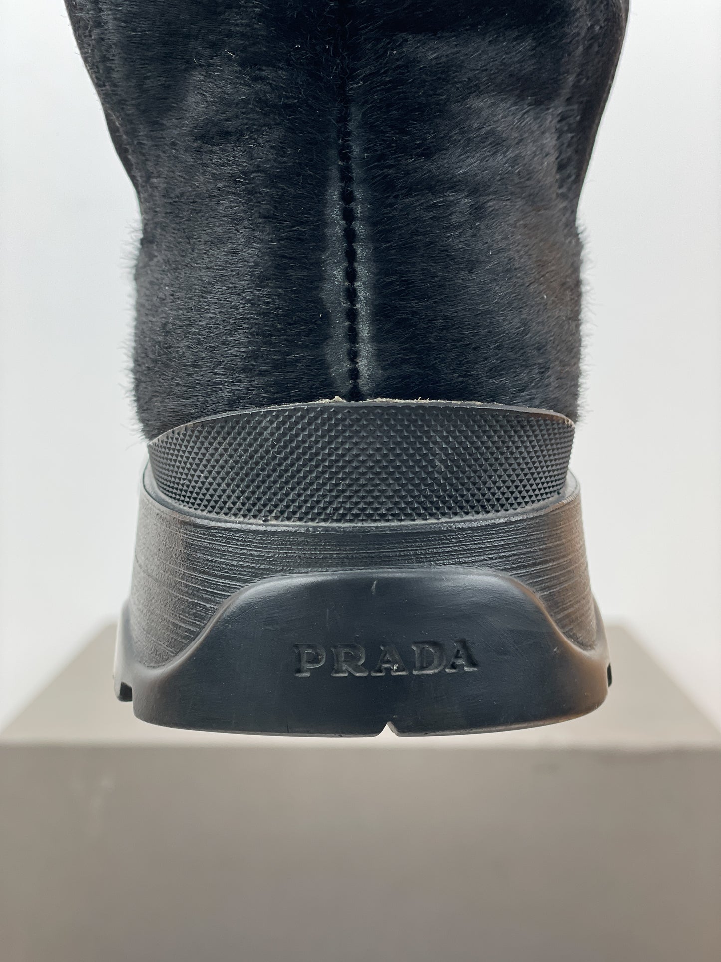 Prada AW99 Brixxen Pony Hair Chelsea Boots