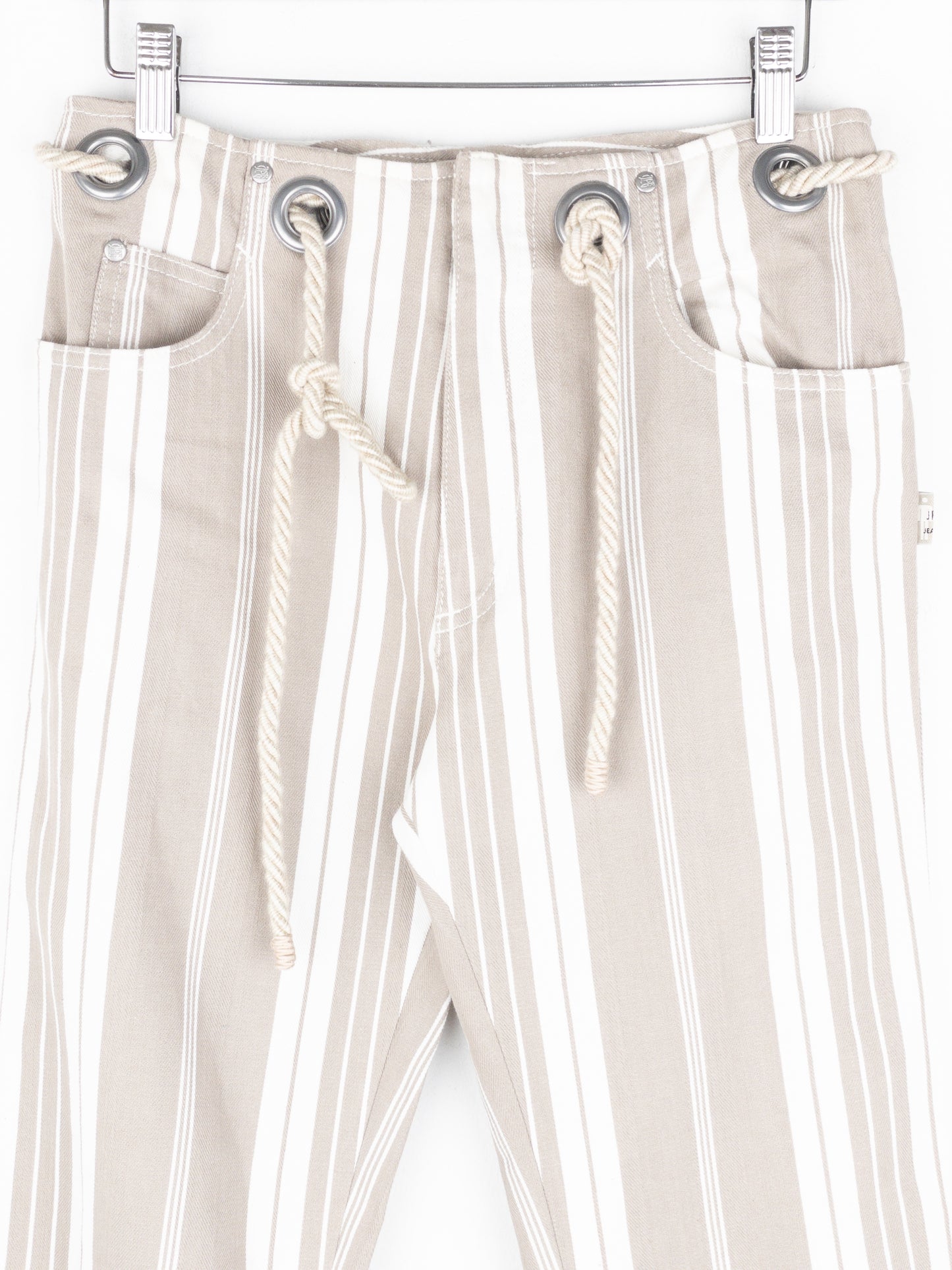 Jean Paul Gaultier 1990s Striped Rope-Belt Sailor Pants