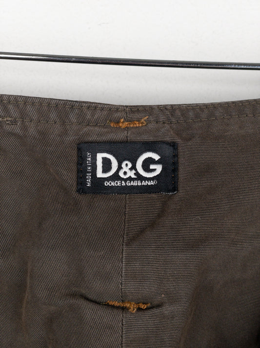 Dolce & Gabbana AW03 Double Waist Denim Cargo Pants – photo 7