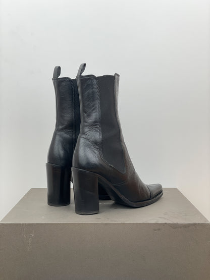 Miu Miu 2000s Western Ankle Heel Boots