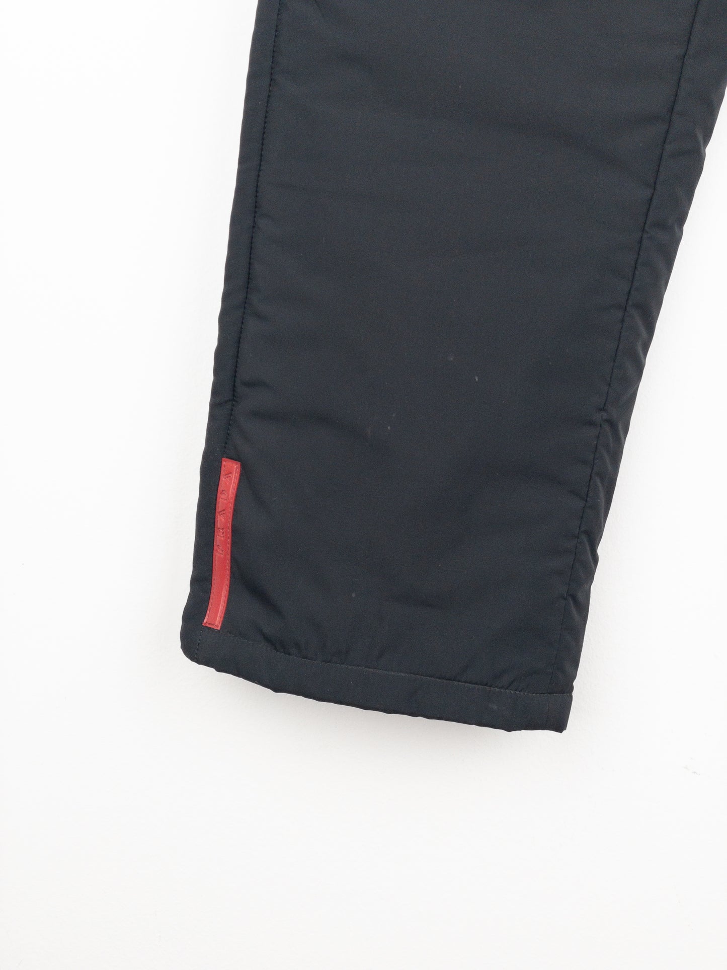 Prada 2000s Linea Rossa Red Tab Padded Astro Ski Pants