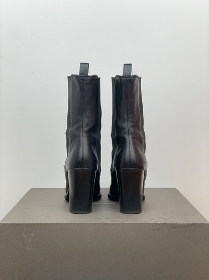 Miu Miu 2000s Western Ankle Heel Boots