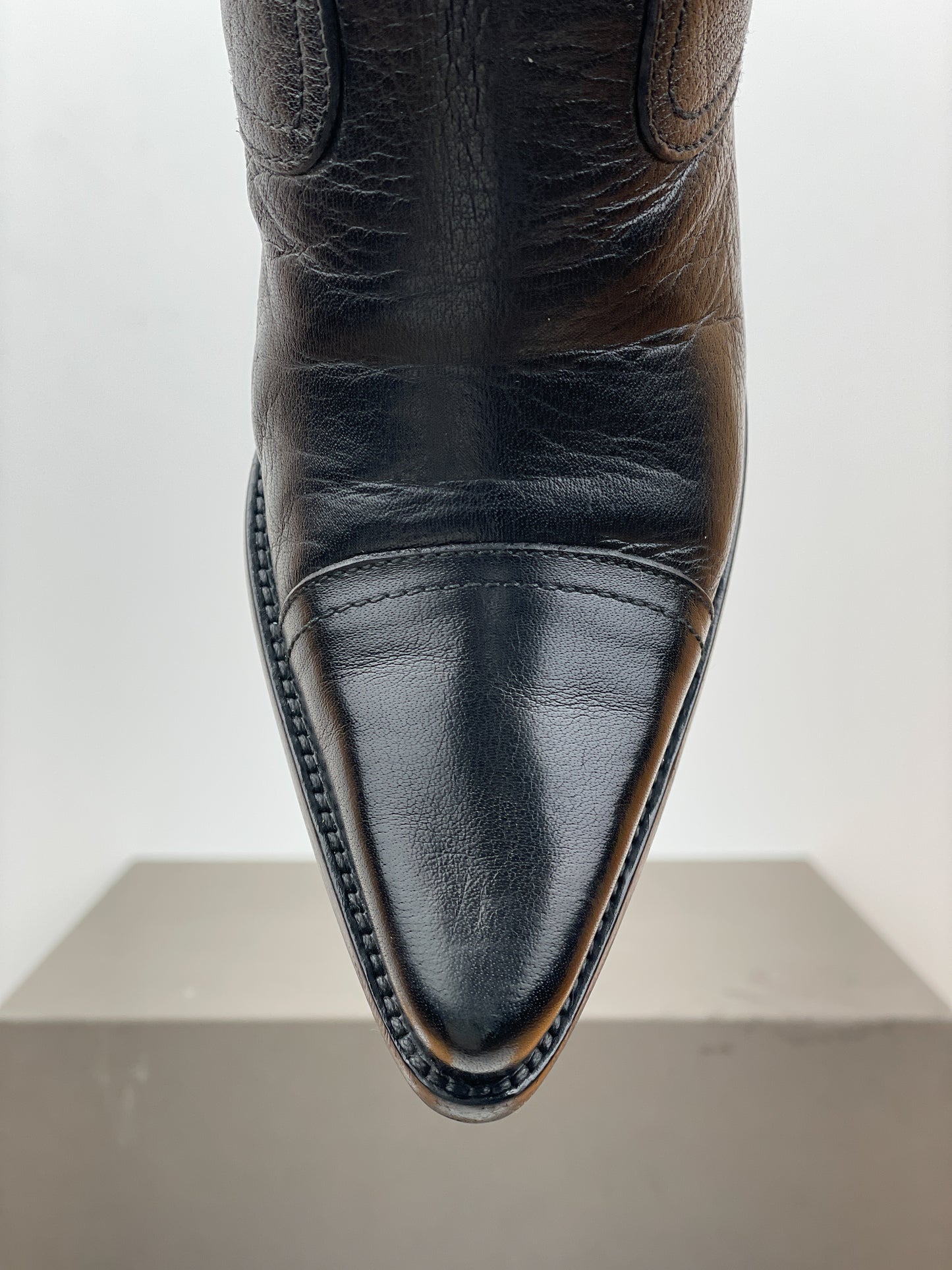 Miu Miu 2000s Western Ankle Heel Boots