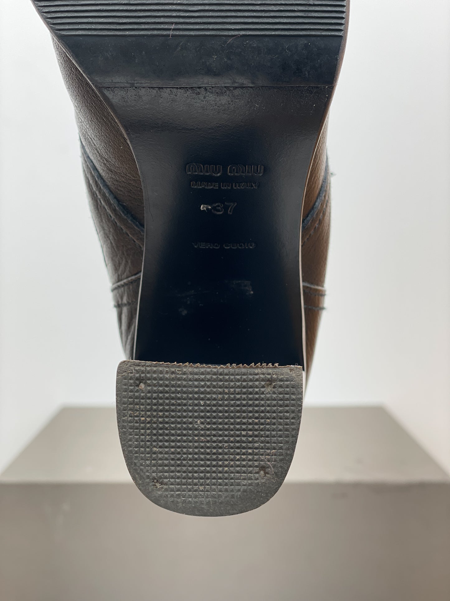 Miu Miu 2000s Western Ankle Heel Boots