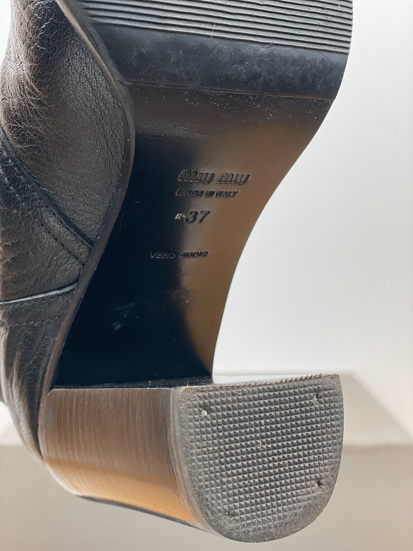 Miu Miu 2000s Western Ankle Heel Boots