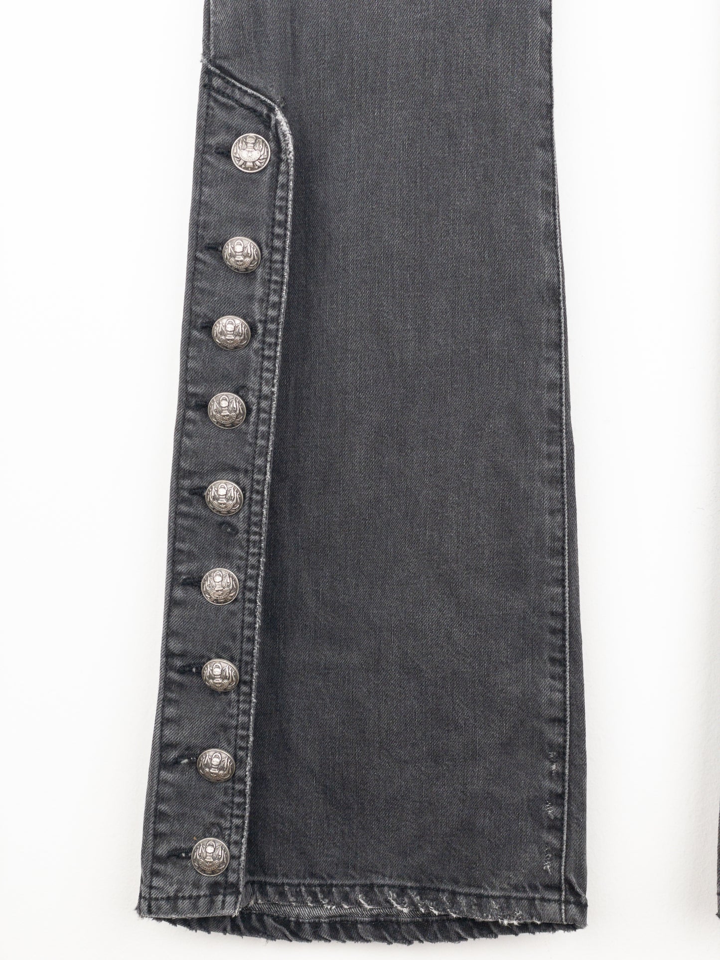 Balmain by Decarnin AW10 Flared Napoleon Biker Denim Jeans