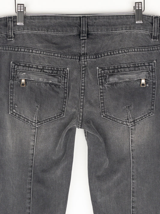 Balmain by Decarnin AW10 Flared Napoleon Biker Denim Jeans – photo 6