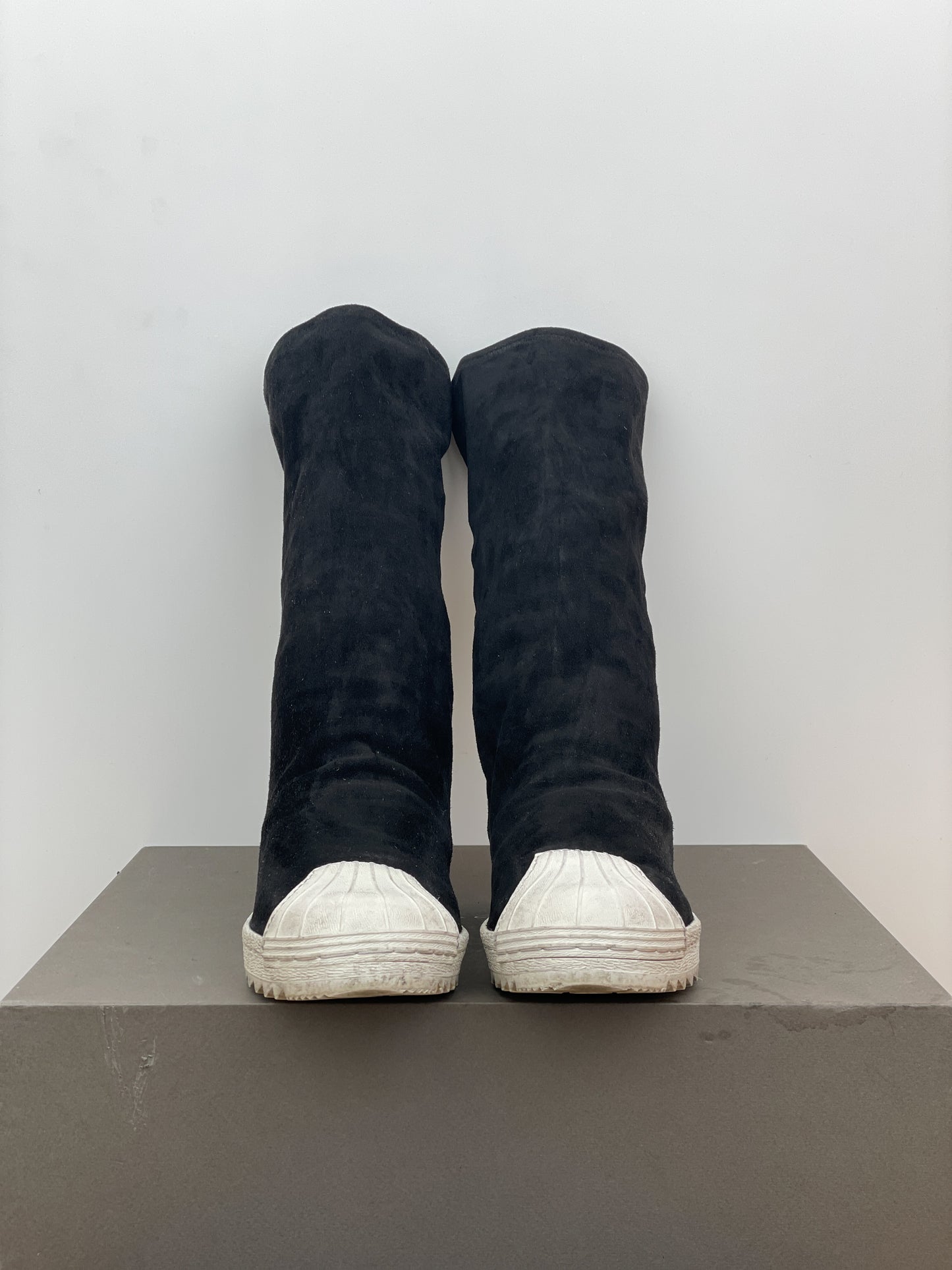 Rick Owens x Adidas SS16 'Cyclops' Superstar Ripple Sock Boots