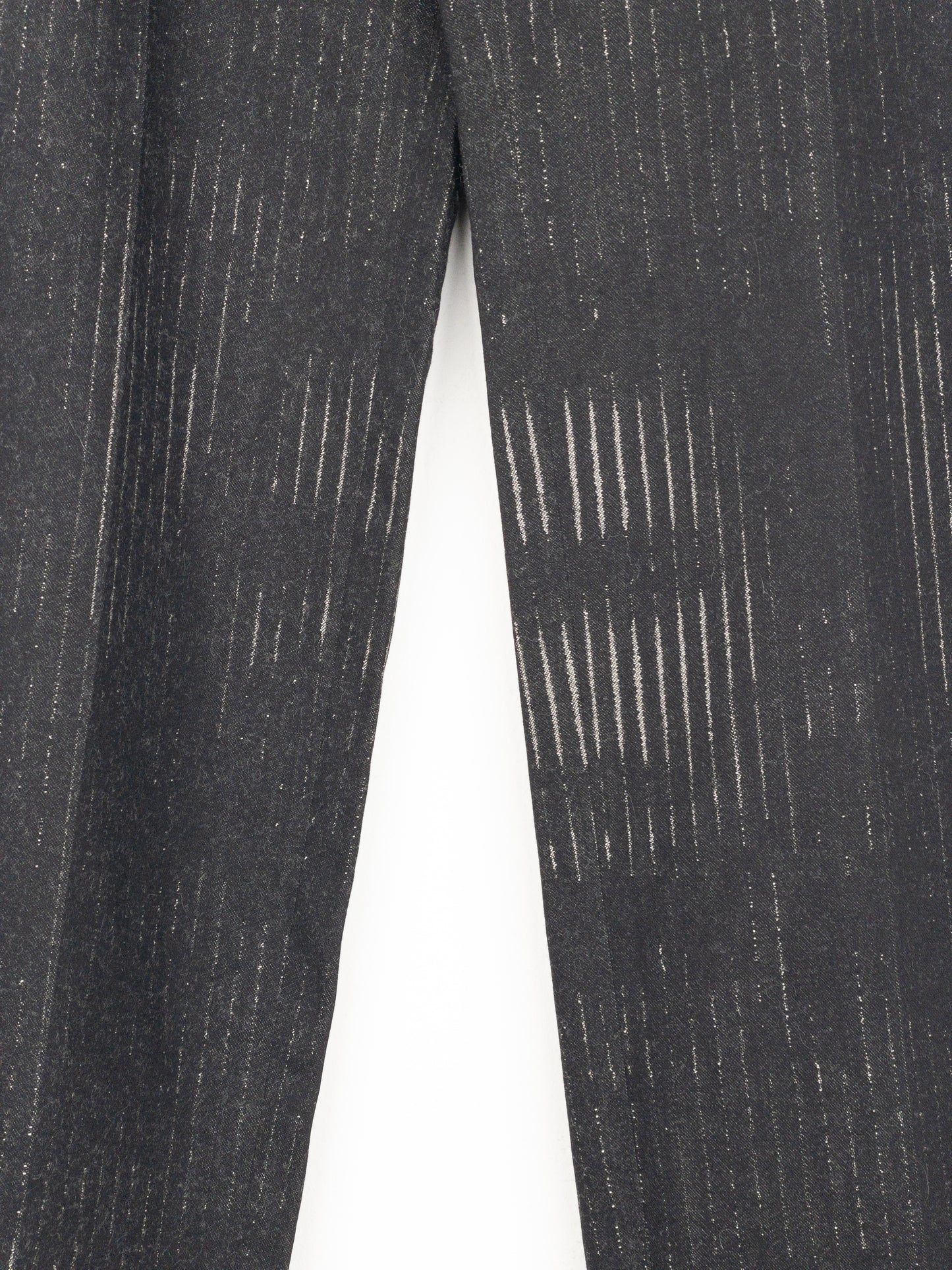 Jean Paul Gaultier AW92 Pinstripe Face Print Dress Pants