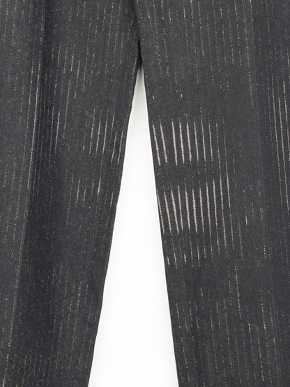 Jean Paul Gaultier AW92 Pinstripe Face Print Dress Pants