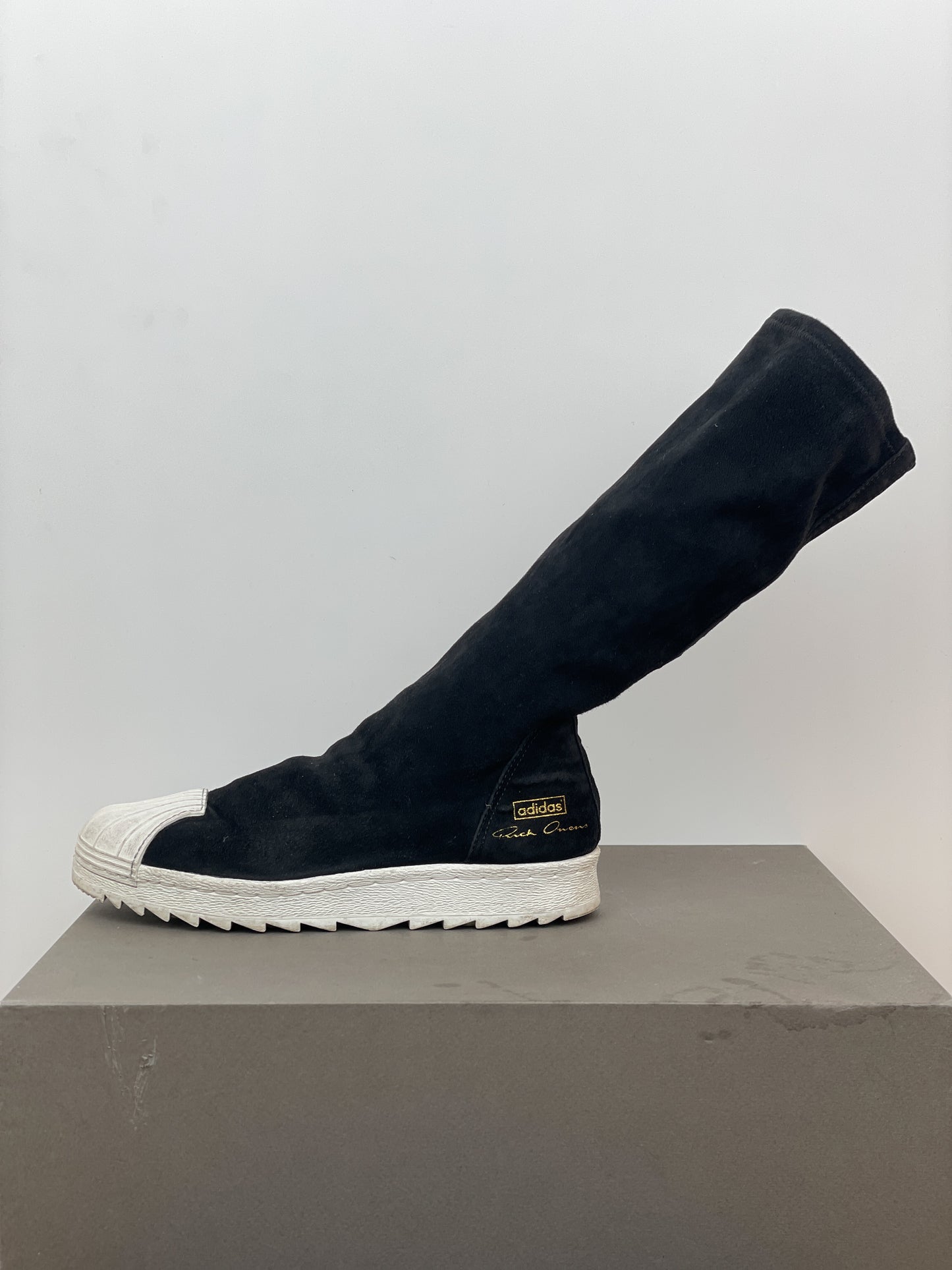 Rick Owens x Adidas SS16 'Cyclops' Superstar Ripple Sock Boots