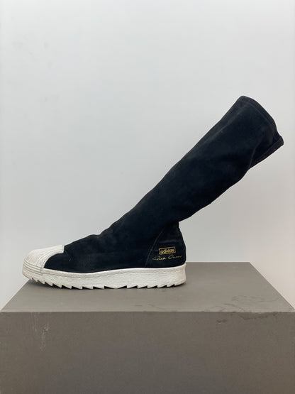 Rick Owens x Adidas SS16 'Cyclops' Superstar Ripple Sock Boots