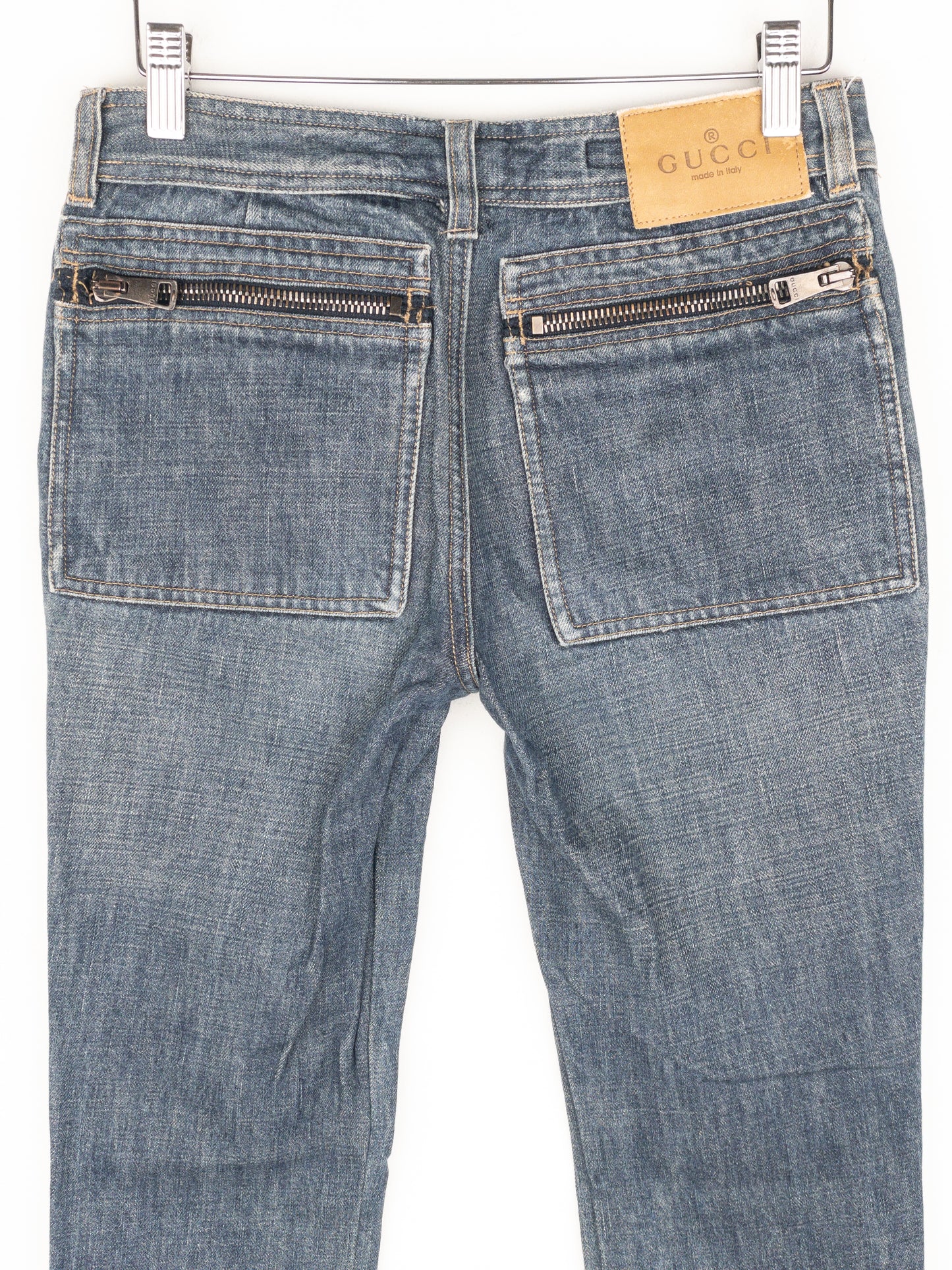 Gucci by Tom Ford SS02 Flared Sanded Bootcut Denim Jeans – photo 4