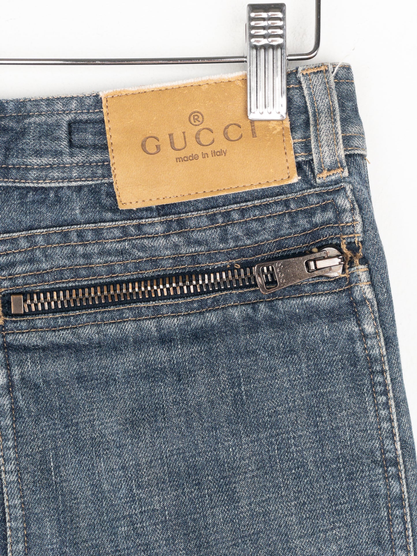 Gucci by Tom Ford SS02 Flared Sanded Bootcut Denim Jeans – photo 5