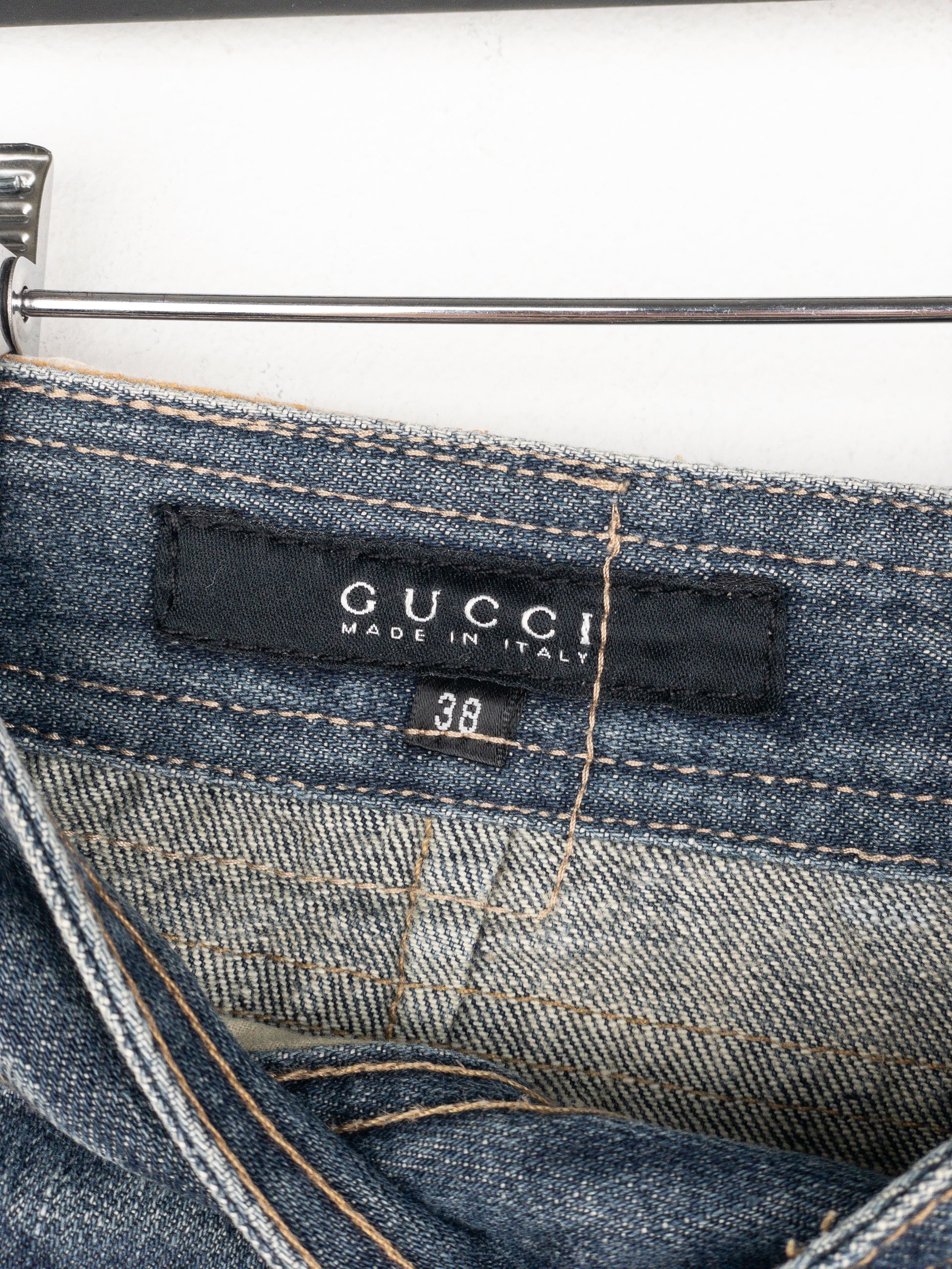 Gucci by Tom Ford SS02 Flared Sanded Bootcut Denim Jeans – photo 6