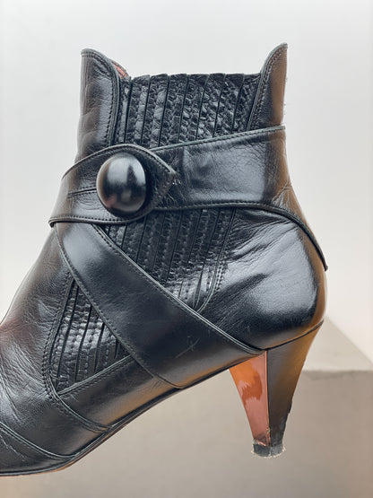 Miu Miu 2000s Biker Ankle Kitten Heel Boots